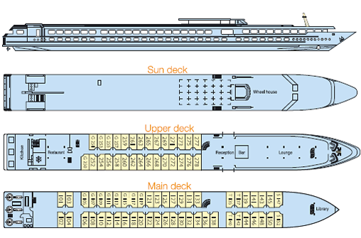MS Douce France Deckplan